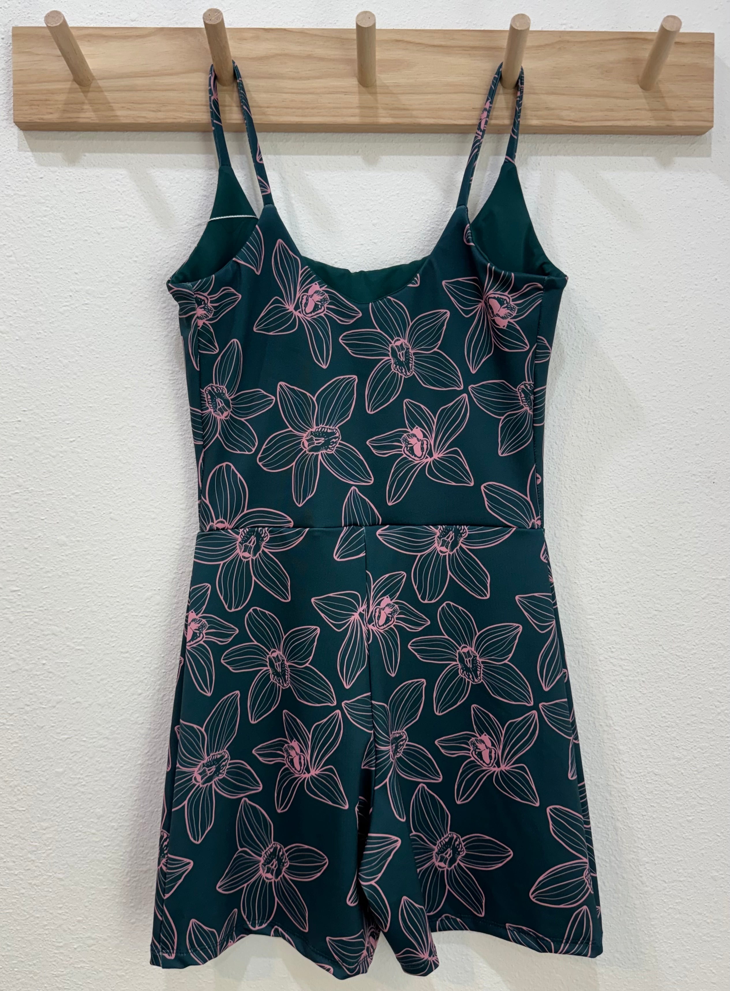 M- Deep Teal Orchids