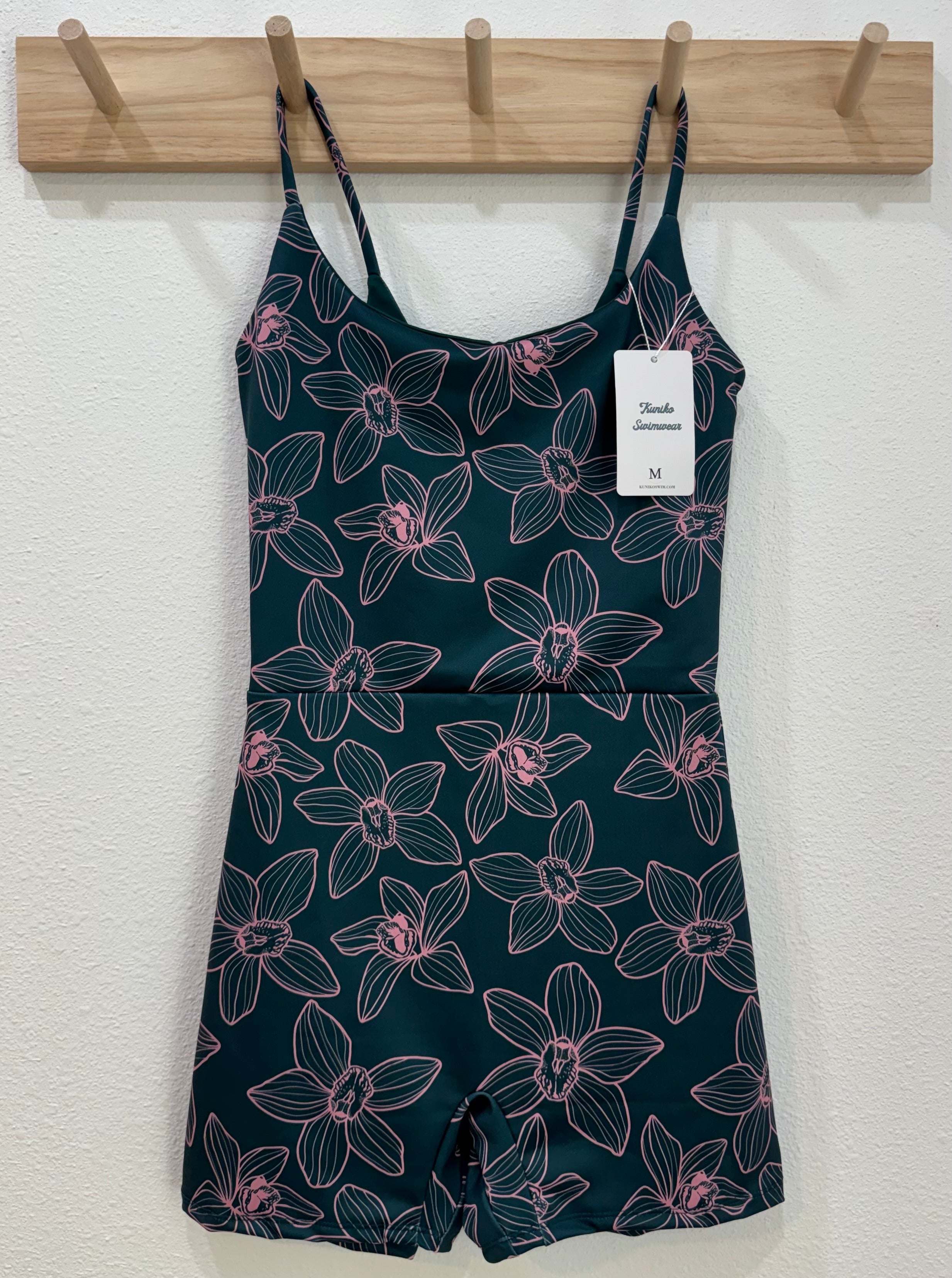 M- Deep Teal Orchids