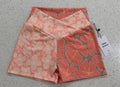 Kapakahi Shorts- Passion Orange Hibiscus & Peach Puas